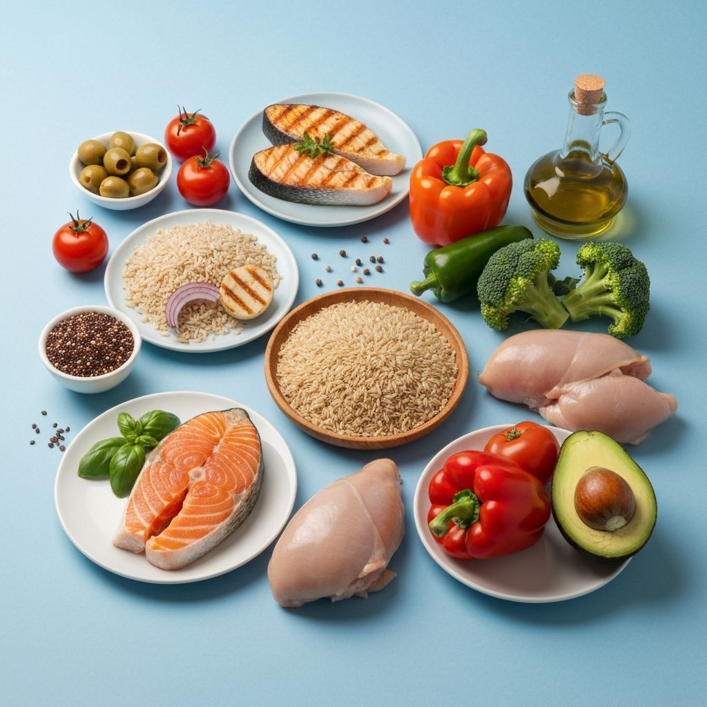 Various healthy dietary patterns and food groups